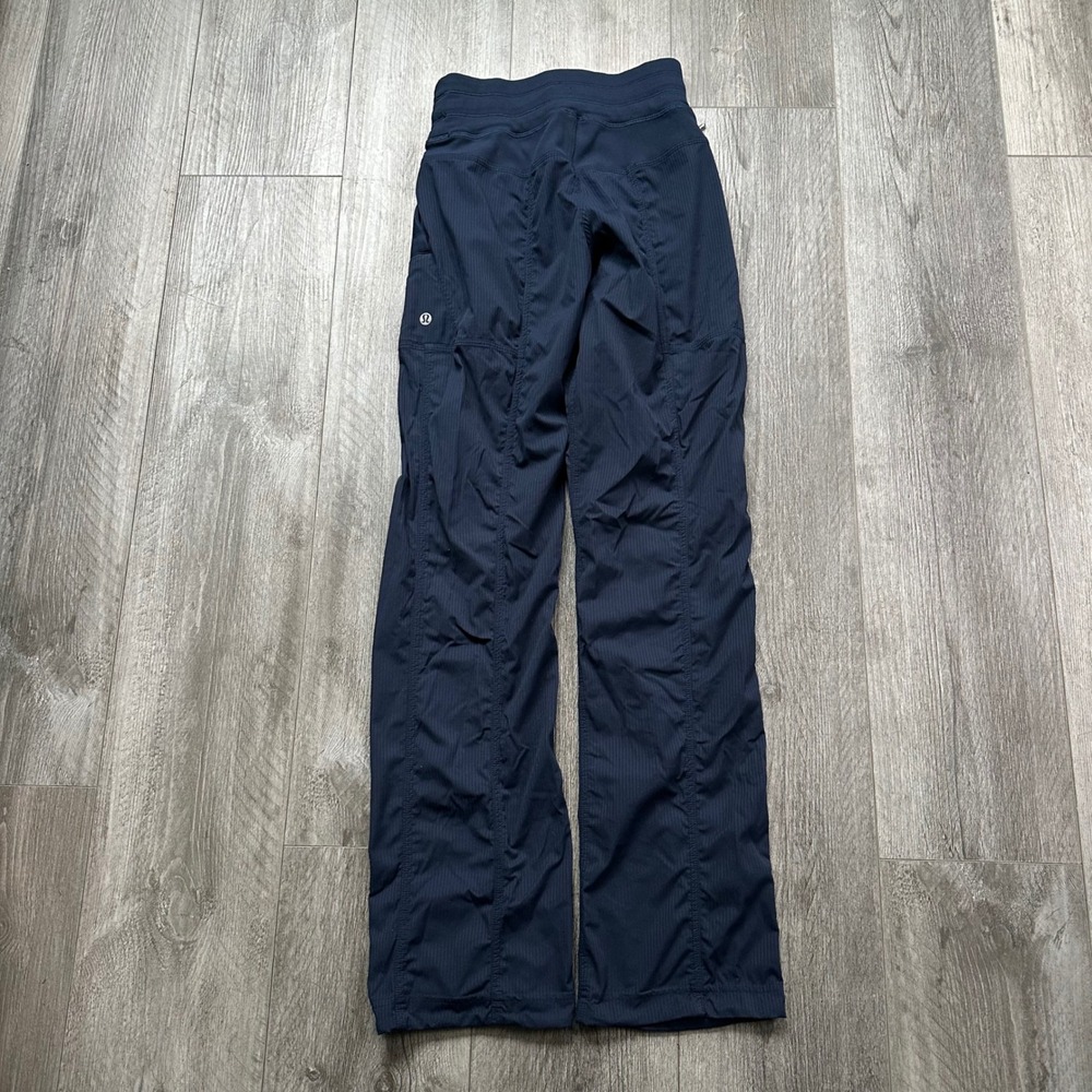 Lululemon Navy Blue Ribbed Joggers Athletic Pants Track That Size 0